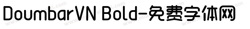 DoumbarVN Bold字体转换